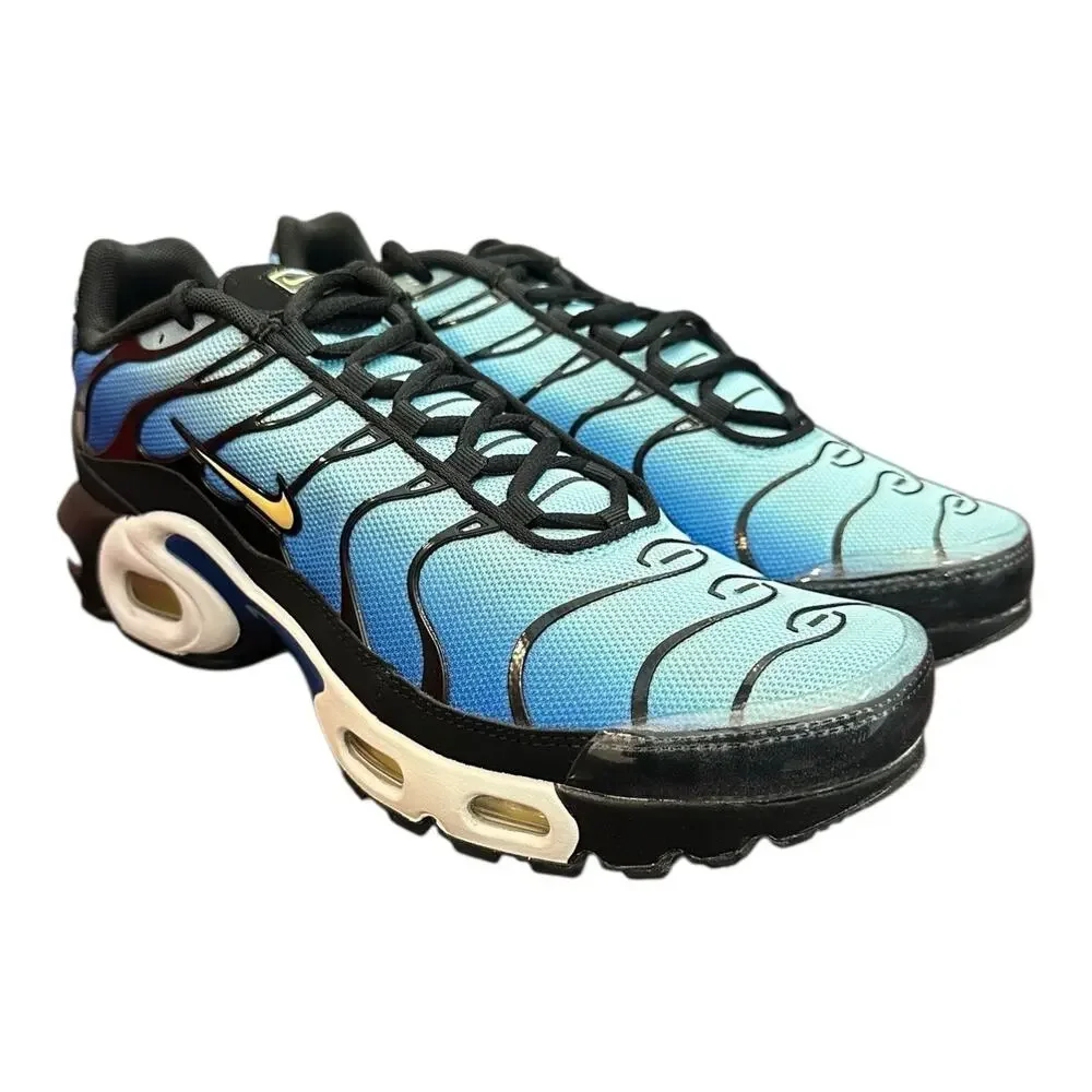 Nike Air Max Plus Chamois Sky Blue Black Kids Size 7Y CD0609-032 New Authentic